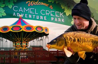 CARP FISHING in a Theme Park!